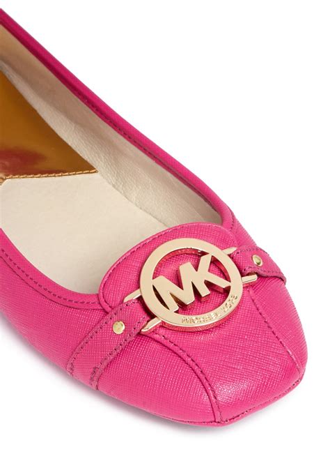 michael kors flat shoes for women|michael kors genuine leather flats.